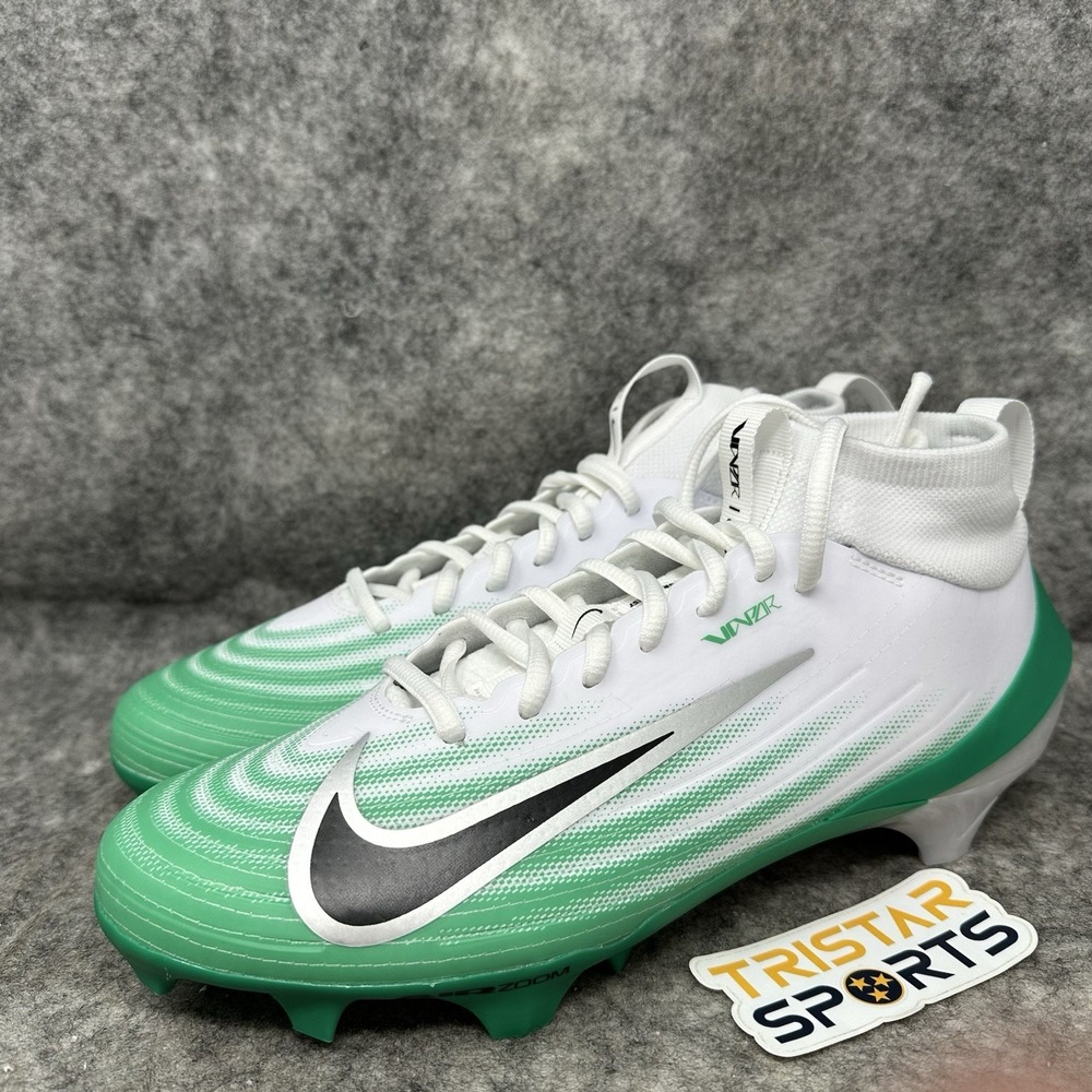 Nike Vapor Pro 1 Football Cleats Mens Size 9 White Green Black HM8850-100